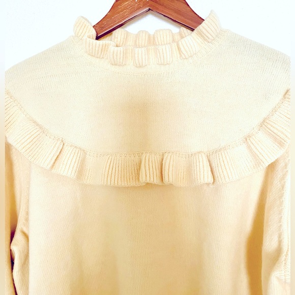 NWOT HYACINTH HOUSE Ruffle Ramona Sweater - Picture 8 of 10